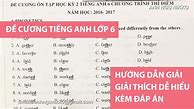 Đề Cương Lớp 6 Tiếng Anh