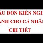 Mẫu Đơn Kiến Nghị Phản Ánh Là Gì * * *