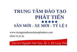 Trung Tâm Đào Tạo Lái Xe Tiến Phát